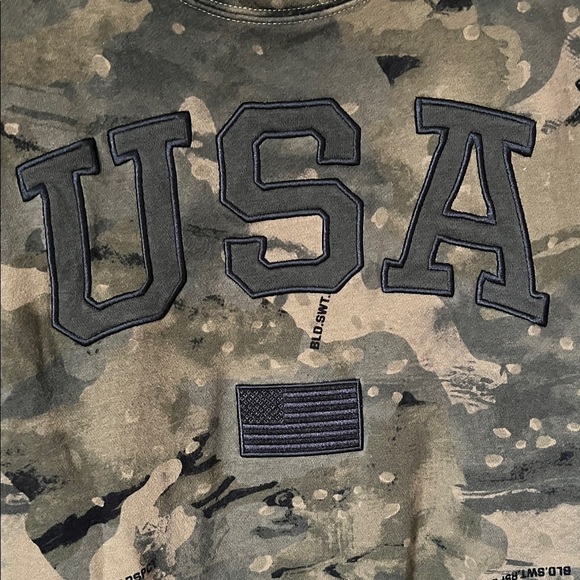 Under Armour Project Rock USA Camo Loose Fit Pullover Sweatshirt Women’s XL - Picture 3 of 11